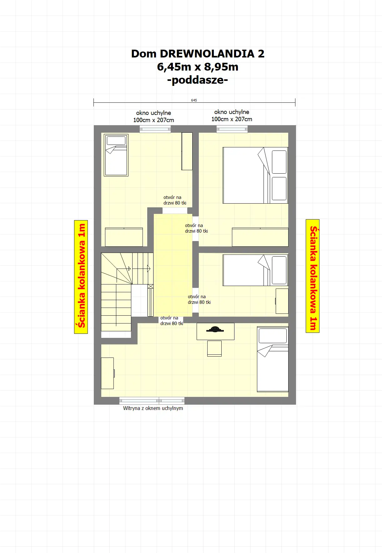 Dom mieszkalny całoroczny DREWNOLANDIA V2  - WT 2021 