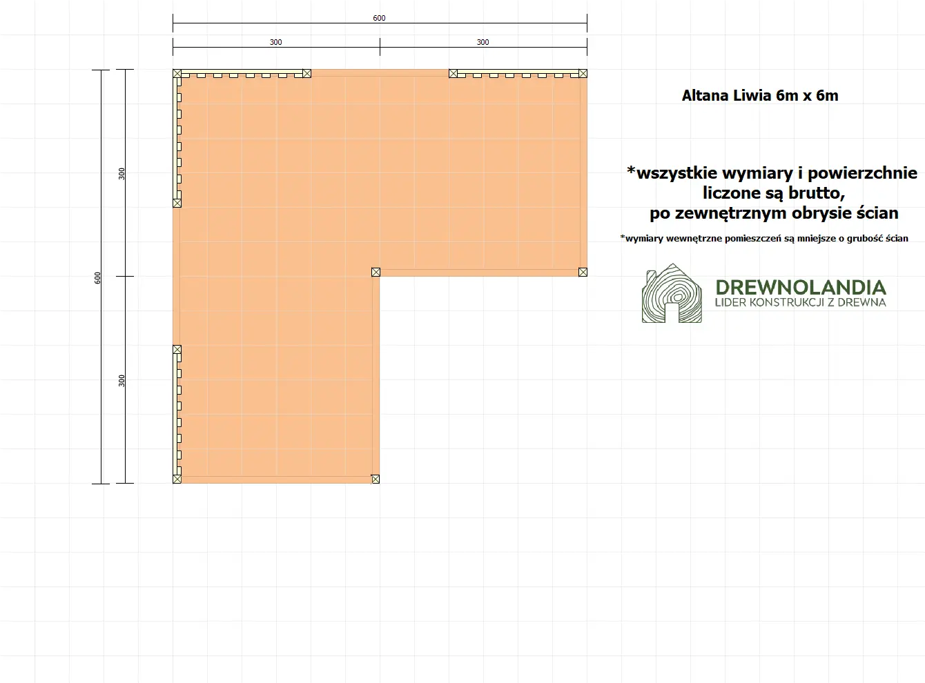 Rzut Altana Liwia - 6m x 6m