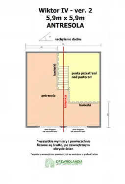 Domek letniskowy drewniany z antresolą Wiktor IV V2 – 35 m² - zdjęcie 3