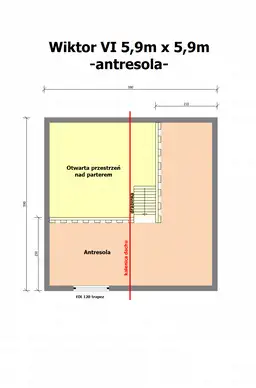  Wiktor VI z oknami PCV - 5,9x5,9m - zdjęcie 3