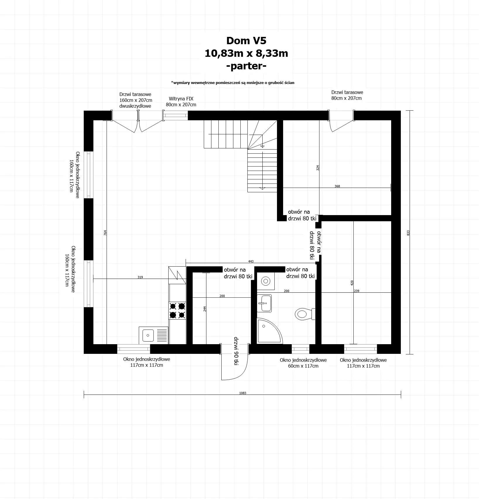 Dom mieszkalny całoroczny DREWNOLANDIA V5  - WT 2021 