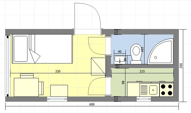 Rzut CRA9 - TINY HOUSE