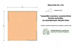 Altana Nela - 4m x 4m - Biała - zdjęcie 2