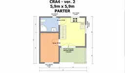 Domek rekreacyjny całoroczny CRA4 - wersja 2 - V2 - 35 m² - zdjęcie 2
