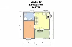 Domek letniskowy drewniany z antresolą Wiktor IV V2 – 35 m² - zdjęcie 2