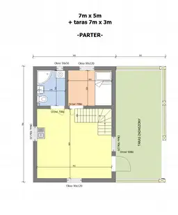 Domek rekreacyjny całoroczny CRP11 - 35m² - zdjęcie 2
