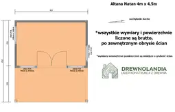 Nowoczesny Domek-Altana ogrodowa Natan 4×4,5m - zdjęcie 2