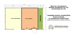 Altana Rekreacyjna z Domkiem i drewutnią Ludwik v4 7×4 m - zdjęcie 2