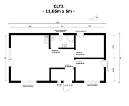 Najtańszy Dom mieszkalny całoroczny W Polsce CLT2  - WT 2021 – 70 m² - zdjęcie 2