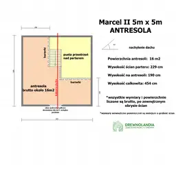 Domek Ogrodowy z tarasem Marcel II - 5x5m  - zdjęcie 3