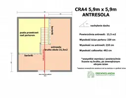 Domek rekreacyjny całoroczny CRA4 - wersja 1 - V1 - 35 m² - zdjęcie 3