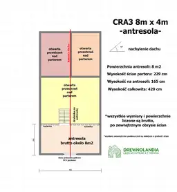 Domek rekreacyjny całoroczny CRA3 - 32 m² - zdjęcie 3