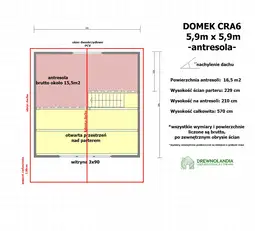 Domek rekreacyjny całoroczny CRA6 - 35 m² - zdjęcie 3