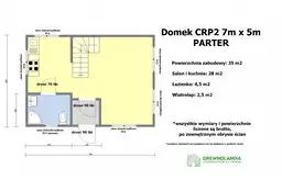 Domek rekreacyjny całoroczny CRP2 - 35 m² - zdjęcie 2