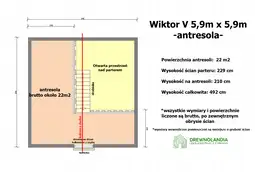  Wiktor V z oknami PCV - 5,9x5,9m - zdjęcie 3