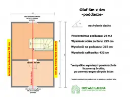 Domek Ogrodowy z poddaszem Olaf - 6x4m  - zdjęcie 3