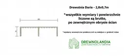 Drewutnia Daria - 2,8x0,7m  - zdjęcie 2