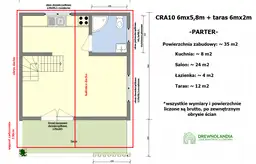Domek rekreacyjny całoroczny CRA10 - 35m2 - zdjęcie 2