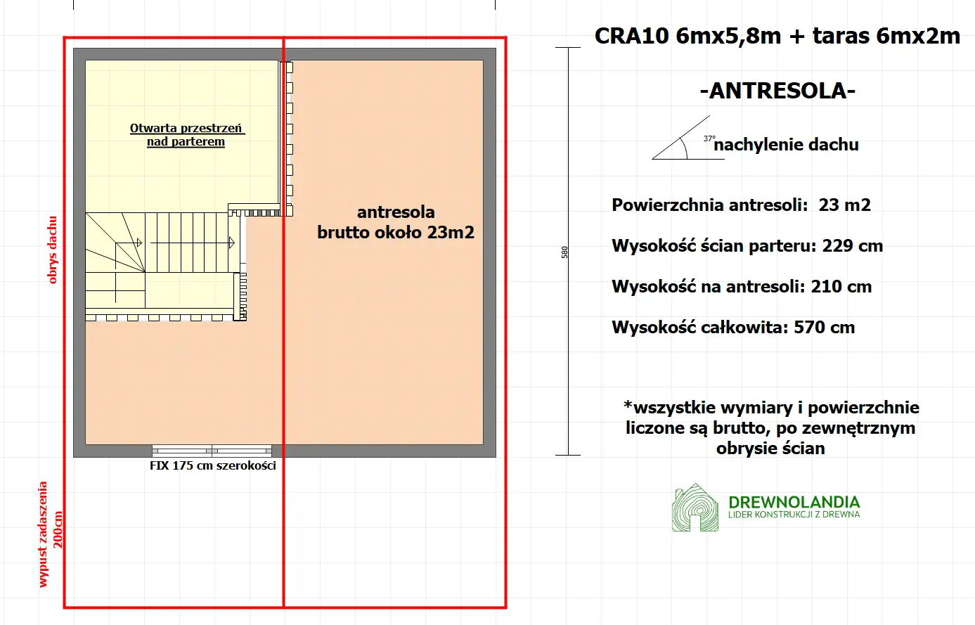 Domek rekreacyjny całoroczny CRA10 - 35m2