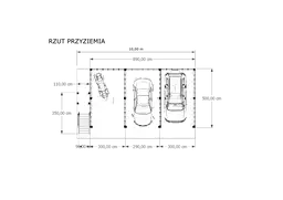 Wiata samochodowa Barbara 8,9m x 5m – Trwała konstrukcja na trzy pojazdy z przestrzenią magazynową  - zdjęcie 2
