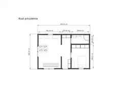 Drewniany domek rekreacyjny całoroczny CRK5 - 54 m² - zdjęcie 4