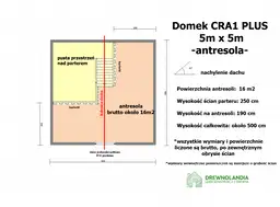 Domek mieszkalny całoroczny CRA1 PLUS - WT2021 - 25 m²  - zdjęcie 3
