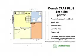 Domek mieszkalny całoroczny CRA1 PLUS - WT2021 - 25 m²  - zdjęcie 2