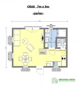 Domek mieszkalny całoroczny CRA8 PLUS - WT 2021 - 35 m² - zdjęcie 2