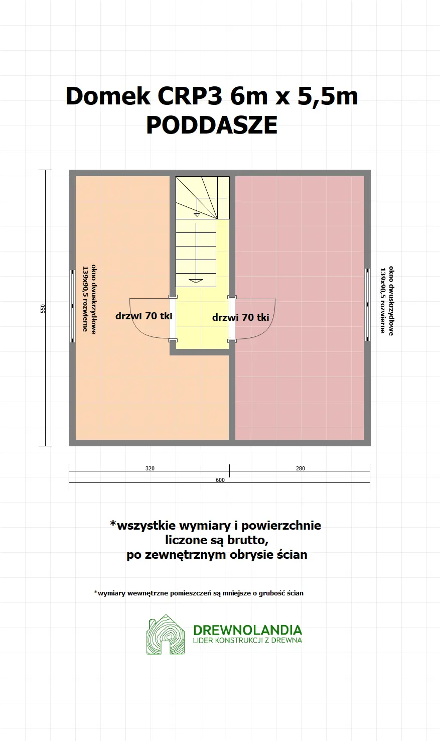 Rzut Domek mieszkalny całoroczny CRP3 PLUS - WT 2021 – 33 m²