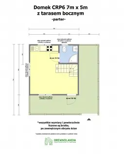 Domek mieszkalny całoroczny CRP6 PLUS - WT 2021 – 35 m² - zdjęcie 2