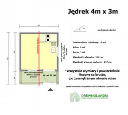 Jędrek - 4x3m, altana działkowa - zdjęcie 2