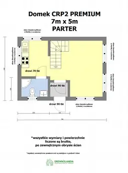 Domek mieszkalny całoroczny CRP2 PREMIUM - WT 2021 – 35 m² - zdjęcie 2