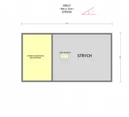Drewniany dom rekreacyjny całoroczny CRK17 - 11m x 6m - 66 m2 - zdjęcie 3
