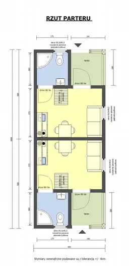 Domek „bliźniak” na wynajem W1X2 – 40 m2 - zdjęcie 2