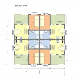 Domki na wynajem W2X4 – 100 m2 – 4 domki w 1 - zdjęcie 2