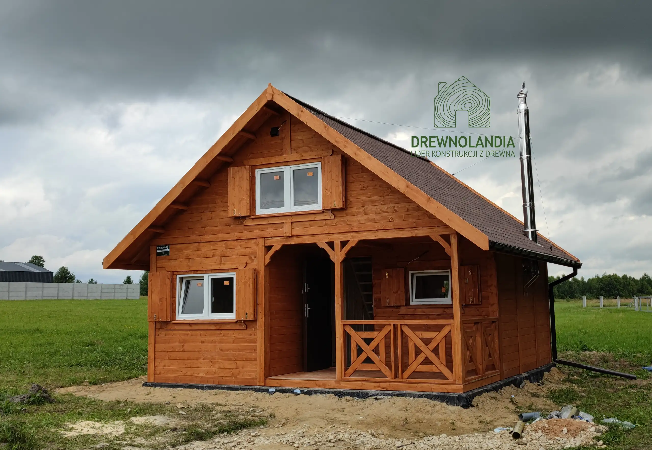 Domek z antresola Wiktor IV - wersja 1 - V1 - 5,9x5,9m