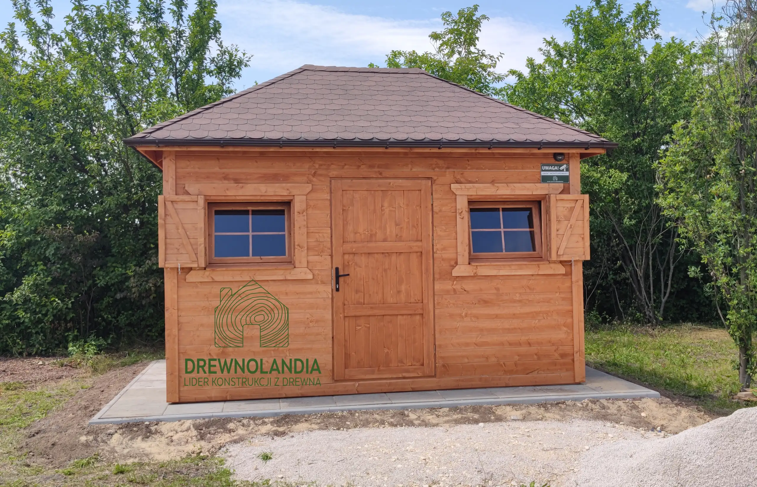 Drewniany Domek narzędziowy Jerzy - 4x3m