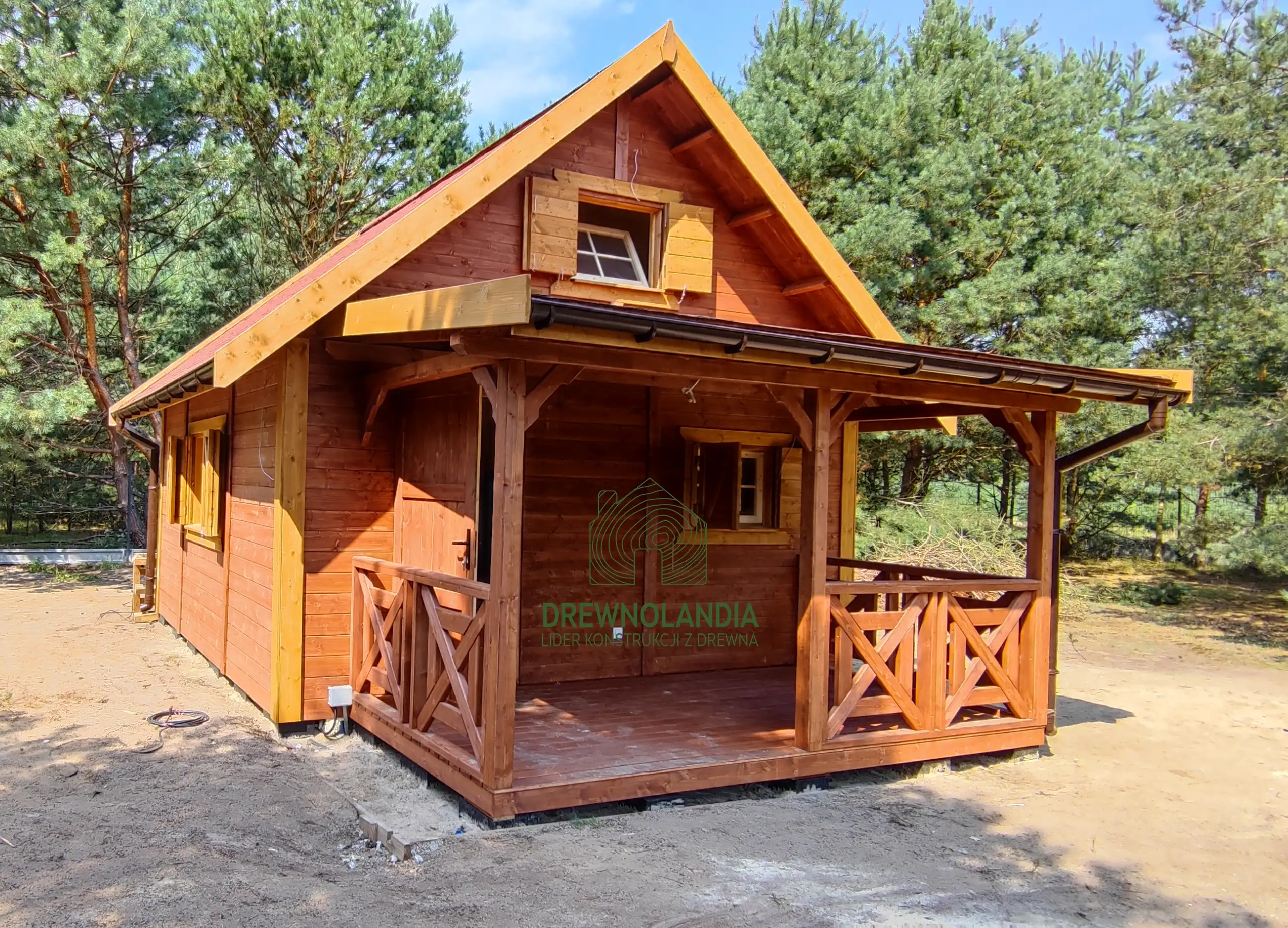 Domek Ogrodowy z tarasem Marcel II - 5x5m 