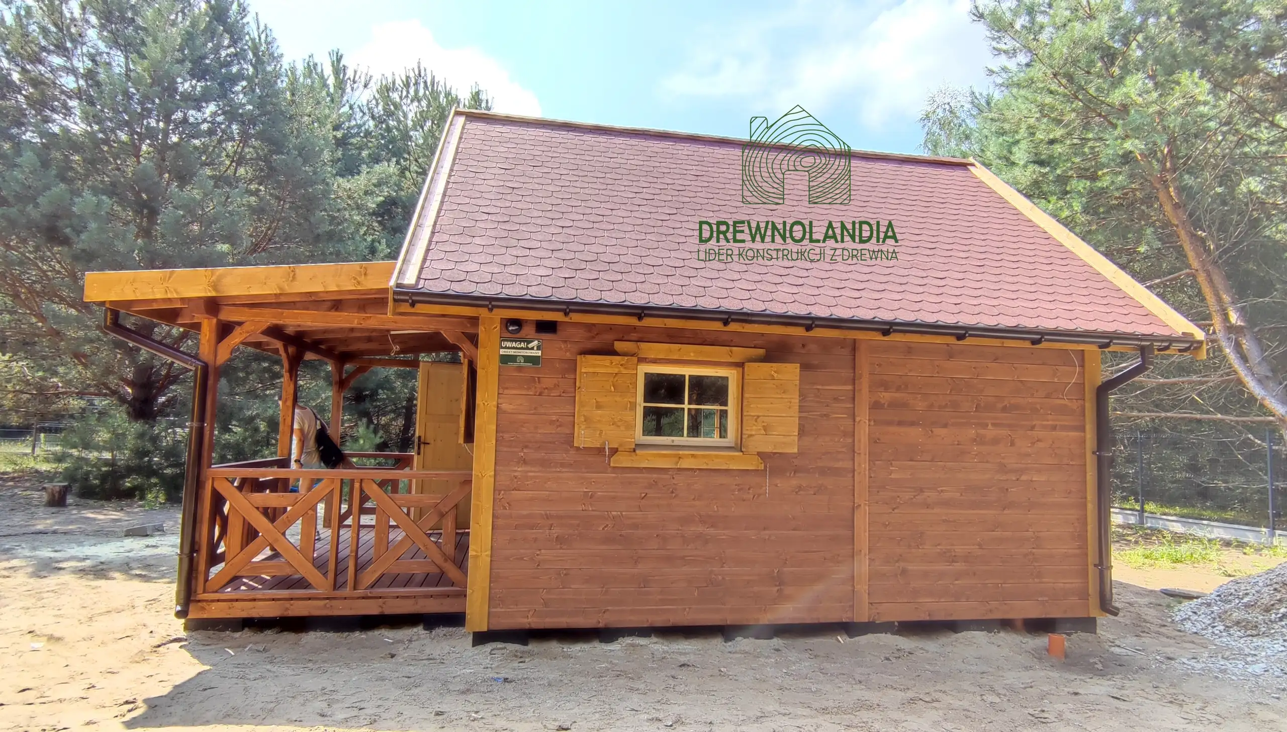 Domek Ogrodowy z tarasem Marcel II - 5x5m 