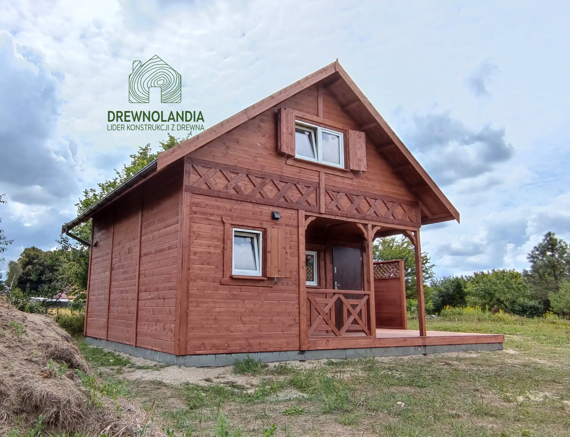 Domek z antresola Wiktor IV - wersja 1 - V1 - 5,9x5,9m