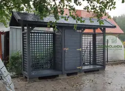 Drewutnia Dagmara - 7x1m, z magazynkiem narzędziowym  - zdjęcie 8