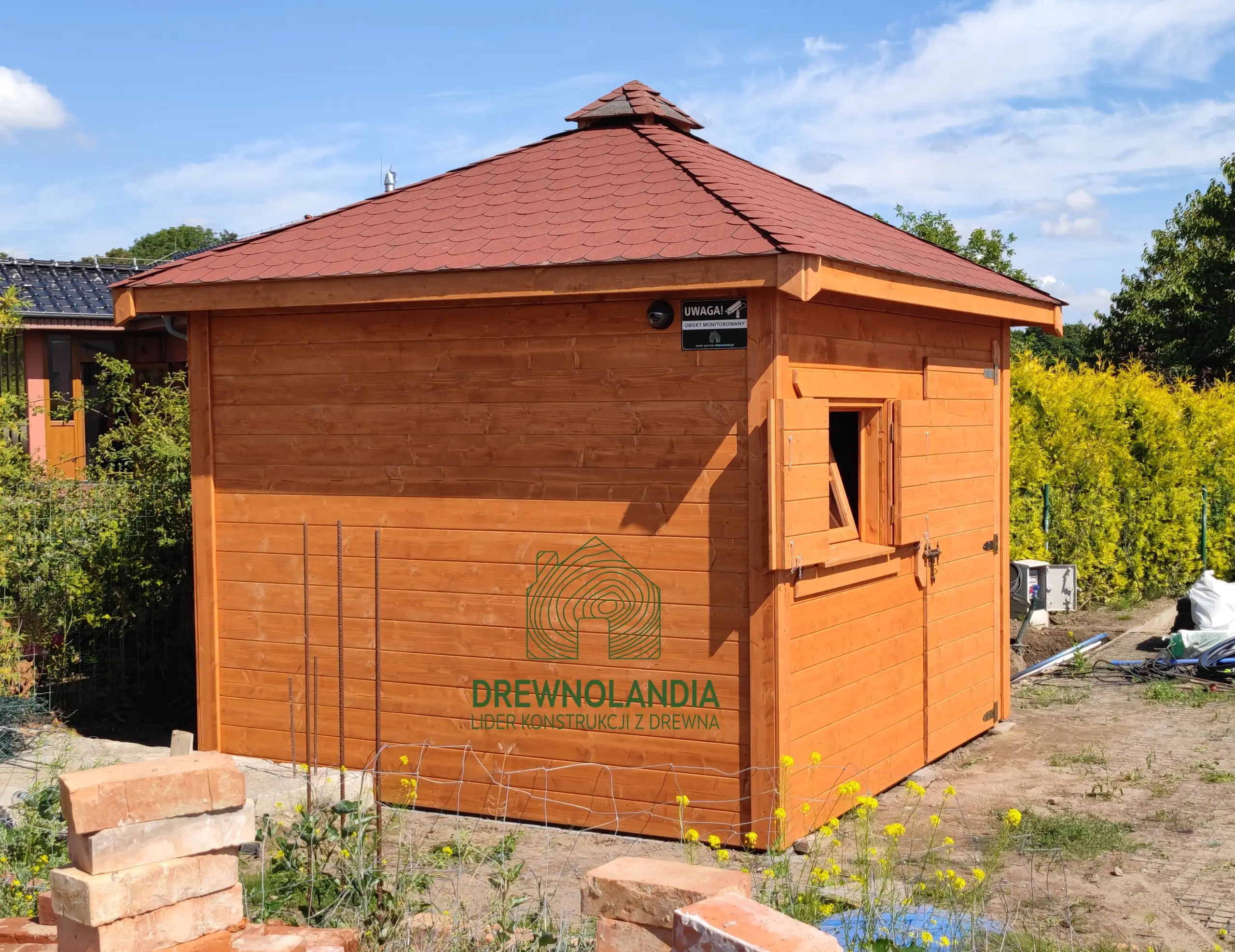 Domek gospodarczy z drewna Filip - 3x3m 