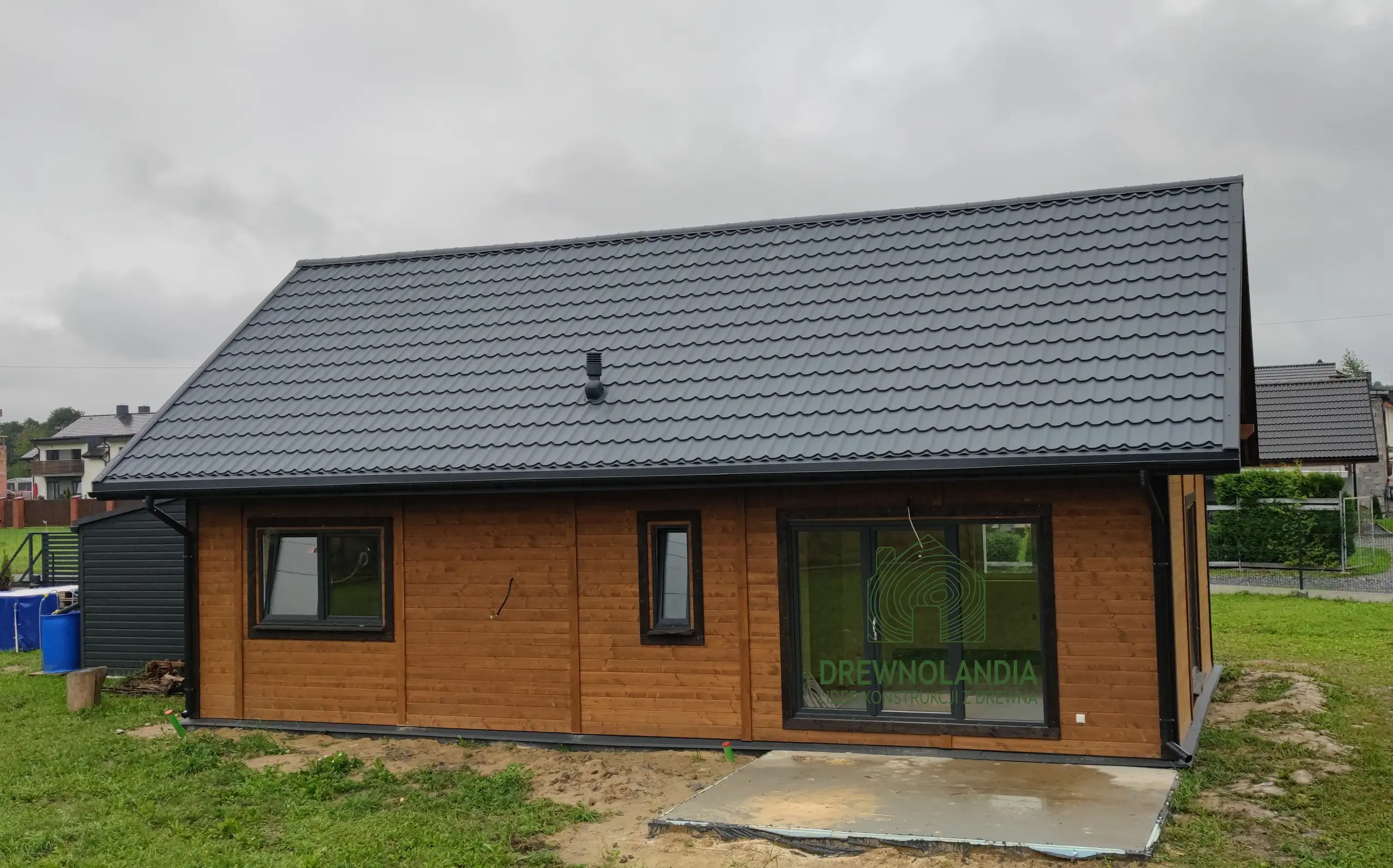 Drewniany domek rekreacyjny całoroczny CRK1 - 70 m²