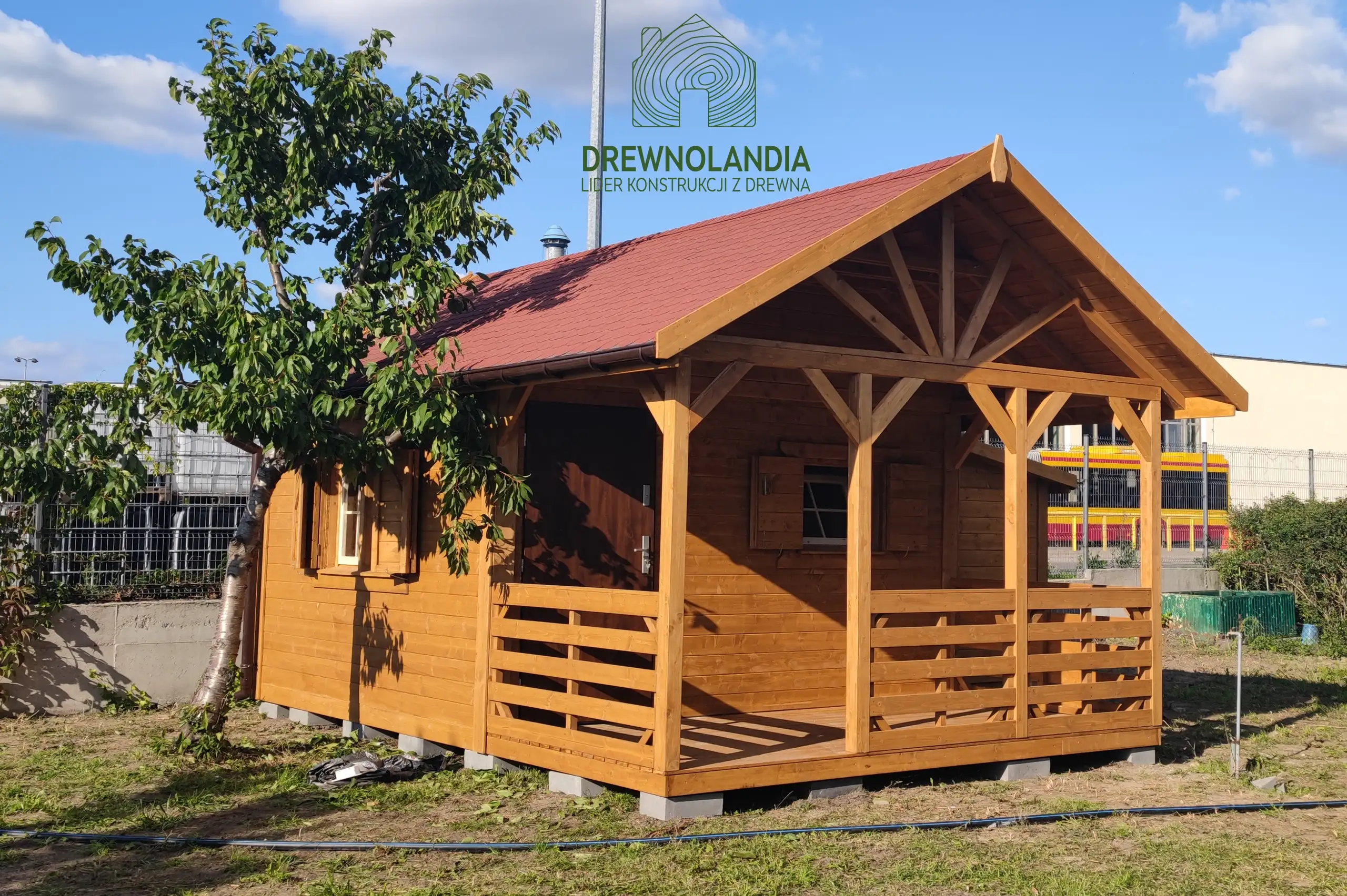 Domek  Aleksander - 6x4m, domek z drewna 