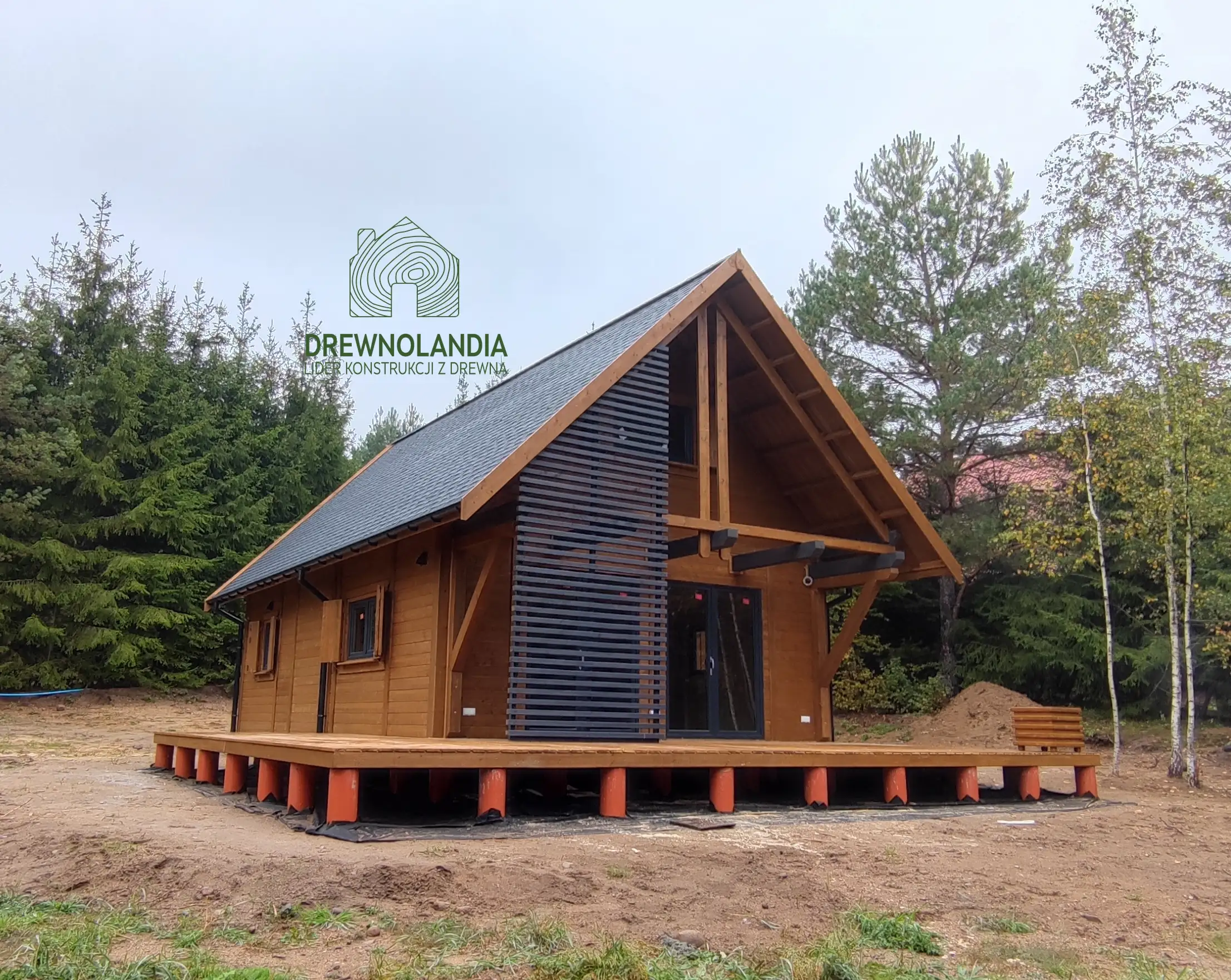 PROJEKT ARCHIWALNY - Domek rekreacyjny całoroczny CRK9 – 51 m²