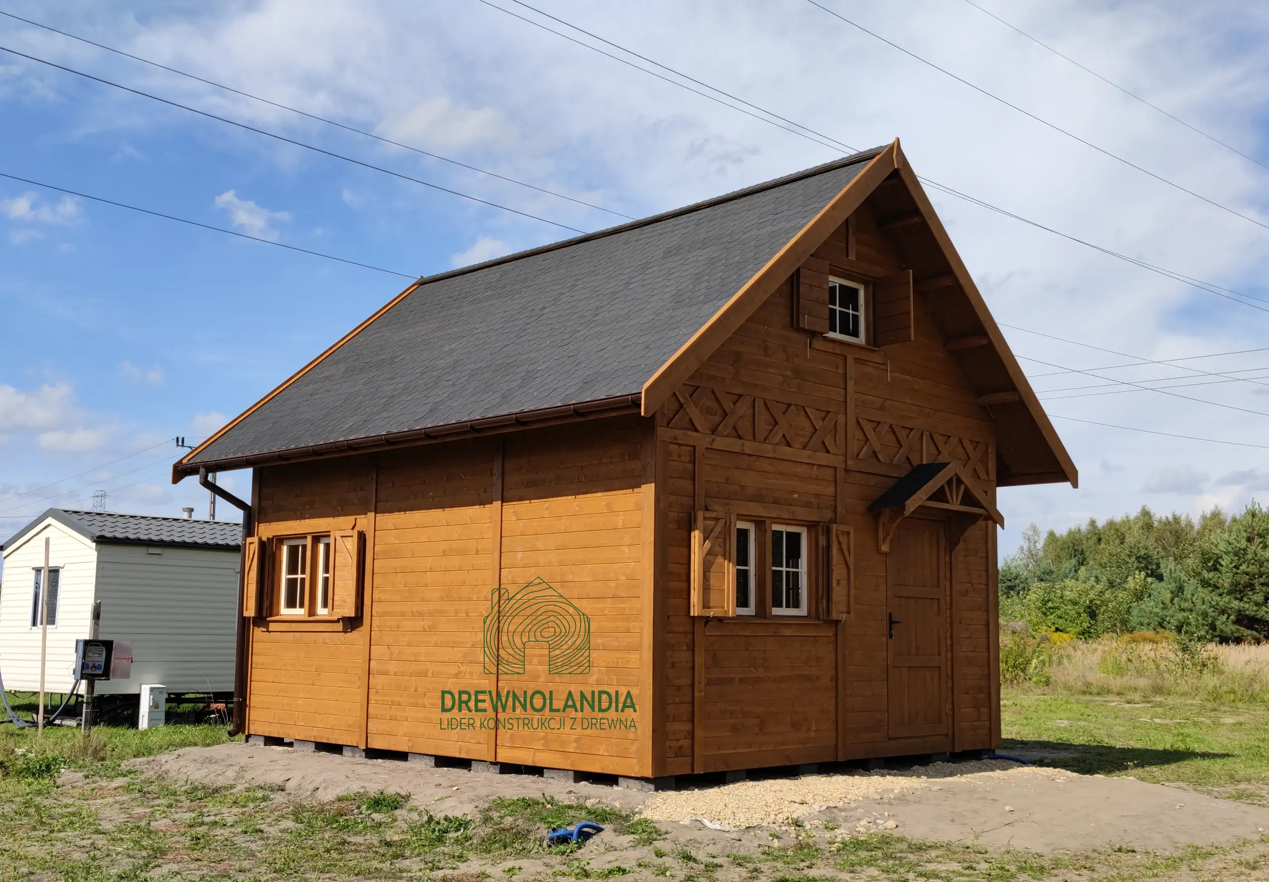 Domek z antresola Wiktor IV - wersja 1 - V1 - 5,9x5,9m