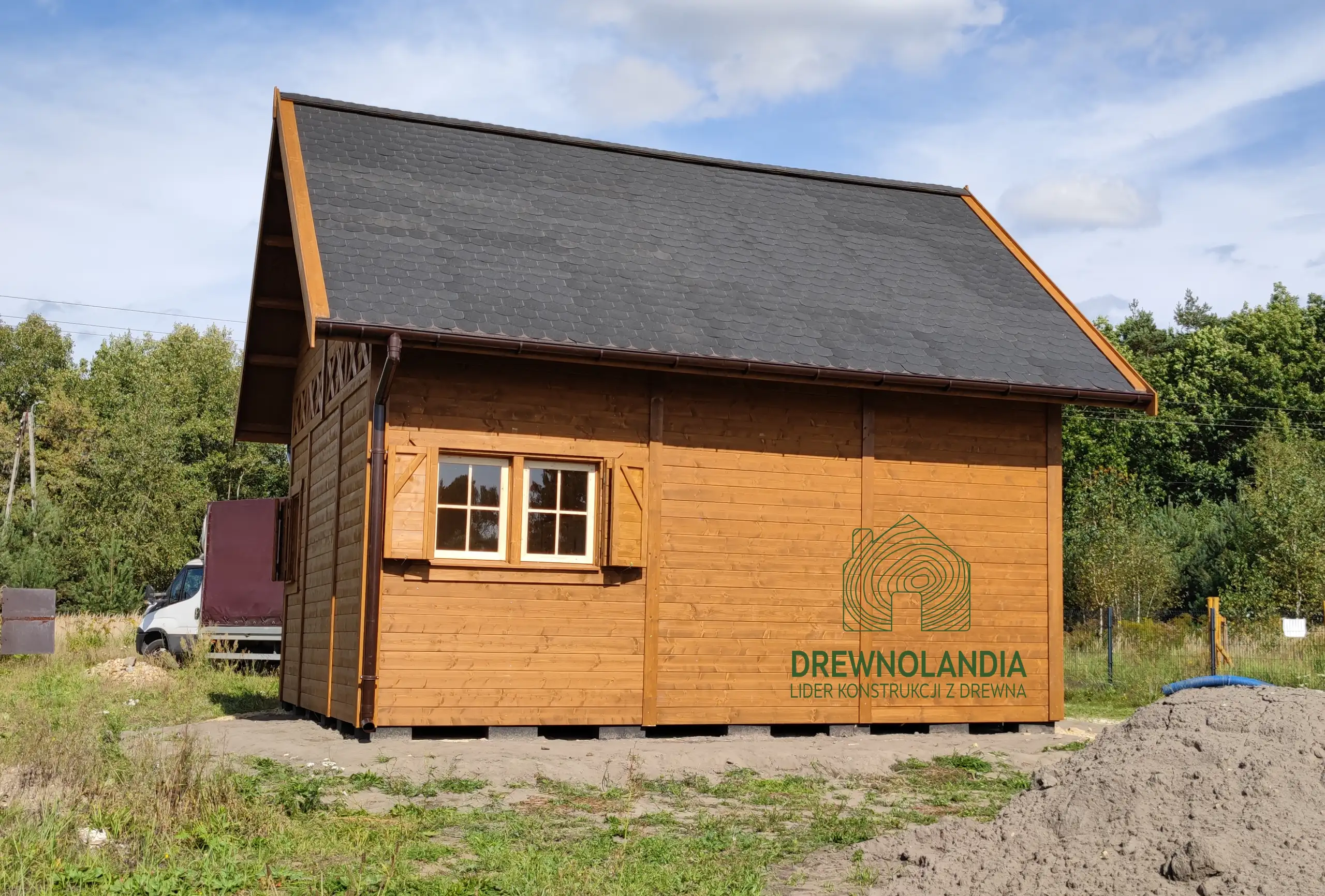 Domek z antresola Wiktor IV - wersja 1 - V1 - 5,9x5,9m