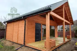 Nowoczesny drewniany domek z antresolą Adam IV 5,9m x 5,9m  - zdjęcie 35