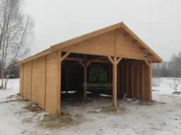 Wiata samochodowa Magda 6x5m – Garaż dla dwóch aut z pomieszczeniem gospodarczym - zdjęcie 11