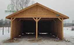 Wiata samochodowa Magda 6x5m – Garaż dla dwóch aut z pomieszczeniem gospodarczym - zdjęcie 13